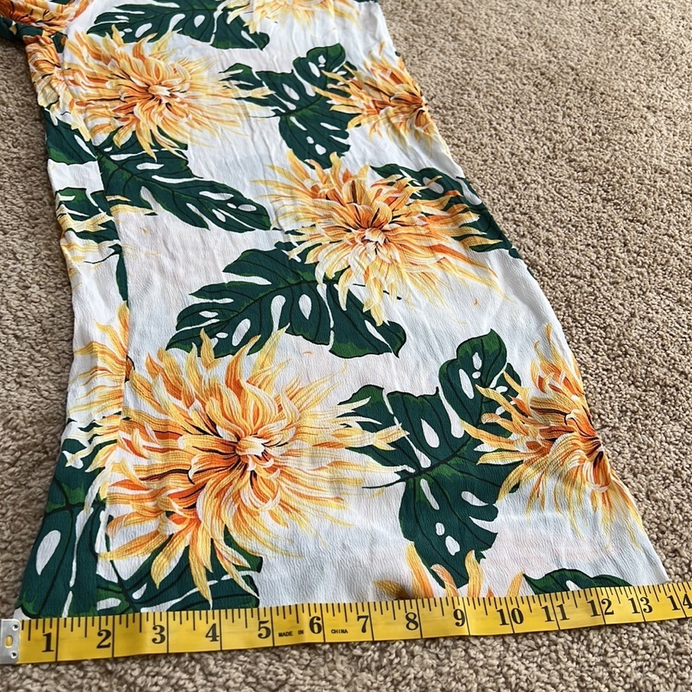 ZARA size M white multi jumpsuit flow culotte - Picture 11 of 13